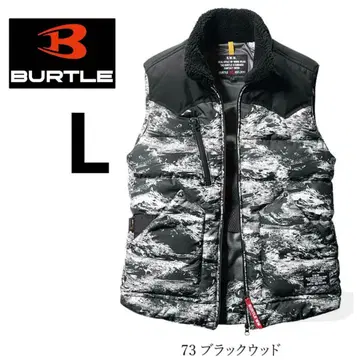 바틀 방한 베스트 작업옷 남성용 발수 보온 새상품 블랙 우드 L