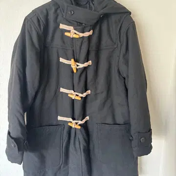 BEAMS TECHTWEED 더플 코트 M 블랙