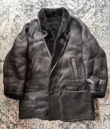 CERABATI 무스탕 코트 블랙