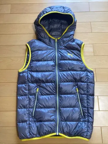 PUMA 다운 베스트 초경량 후드 부착