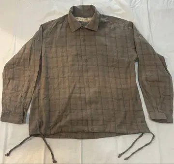 나노 유니버스 체크 무늬 브라운 자켓