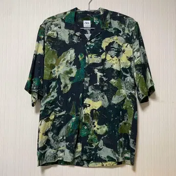 ZARA 자라 남성용 올 패턴 반팔 셔츠