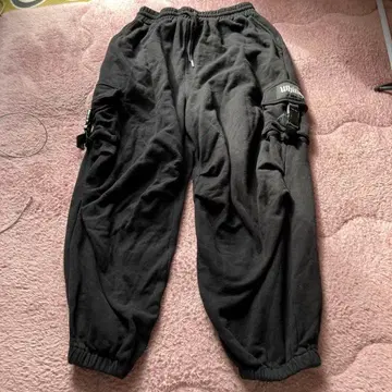 Whinny 블랙 카고 팬츠 L 사이즈 상당 위니 위고 면 100