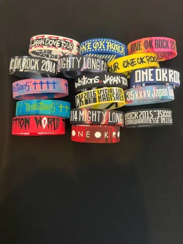 ONE OK ROCK 러버 밴드 8개 세트 원옥 라바밴