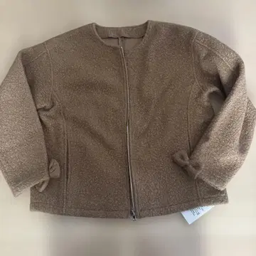 브라운 노카라 자켓 리본 포함
