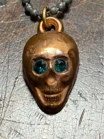 30s 40s 빈티지 스컬 목걸이 키링 바이커 구제 의류