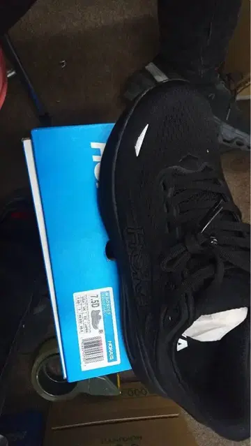 새상품급 Hoka OneOne Bondi 9 스니커즈 25.5cm 블랙