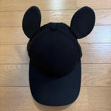 미키 귀 달린 블랙 캡