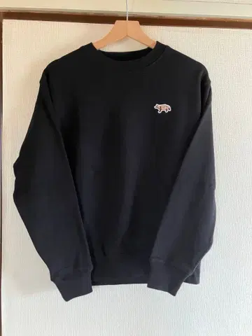 [ 새상품급 ] TANUKI STUDIO 맨투맨 블랙 S