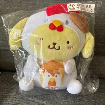 로손 카라아게쿤 산리오 폼폼푸딩 봉제 인형
