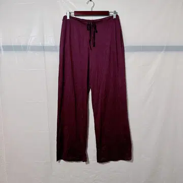 새상품급 EASY COOL 퍼플 와이드 팬츠 [ M ] 심플 넉넉한