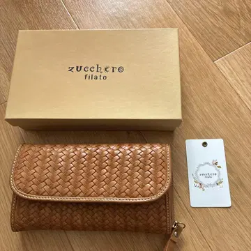 zucchero filato 브라운 뜨개질 장지갑