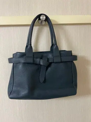 츠치야 가방 클라르테 핸드백 천연 가죽 블루 그레이