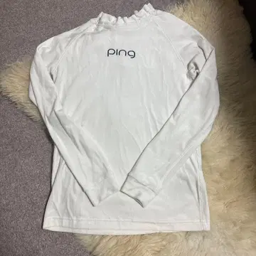ping 긴팔 셔츠 화이트 벨로아풍