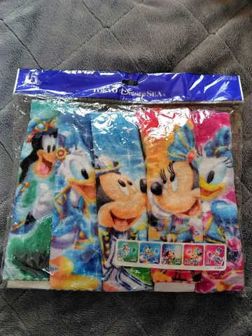 도쿄디즈니씨 15주년 기념 손수건 5개 세트