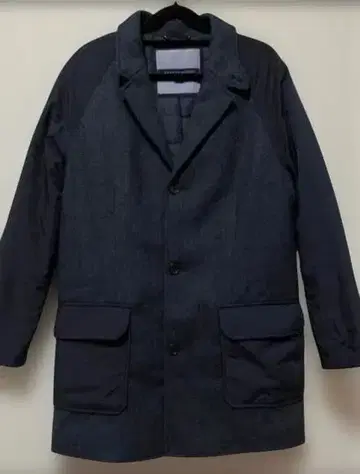 TOMMY HILFIGER 절개 충전솜 체스터 코트