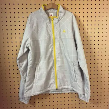 르꼬끄 스포르티브 충전솜 체크 무늬 자켓