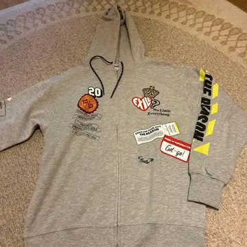 EXIL 그레이 집업 후드티 L 사이즈