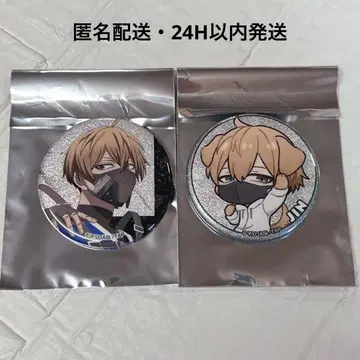 도원암귀 로손 글리터 캔뱃지 코우고자키 진 2개 세트