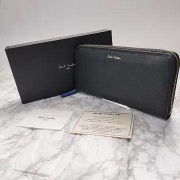 [ 새상품급 ] Paul Smith 블랙 가죽 장지갑