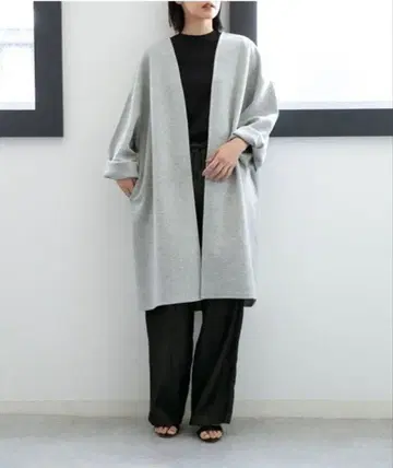 12 나노 유니버스 라이트 종이상자 니트 그레이 가디건 긴팔 겉옷