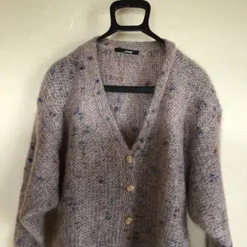 가디건 손뜨개질 기성품 모헤어 털실 색이 믹스된 믹스 털실