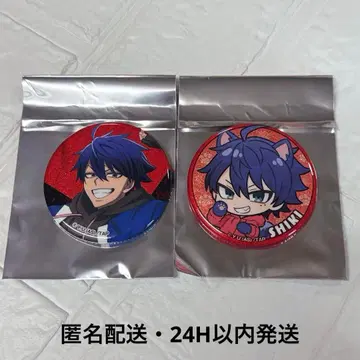 도원암귀 로손 글리터 캔뱃지 이치노세 시키 2개 세트