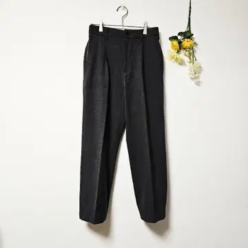 새상품급 [UNIQLO] 유니클로 턱 와이드 팬츠 그레이 (XS)