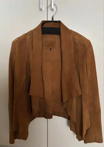 SINEQUANONE 스웨이드 느낌 드레이프 자켓