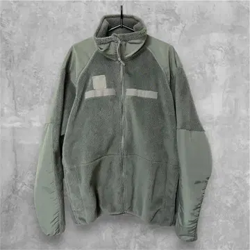 플리스 자켓 하이넥 그린