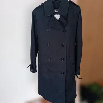 언타이틀 3 더블 브레스트 트렌치코트 라이너 포함