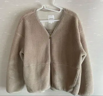 LEPSIM 베이지 보아 자켓