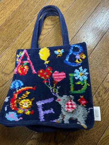 FELIER 컬러풀 자수 토트백