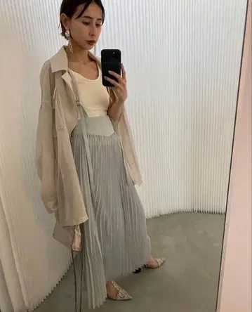 미사용 새상품 AMERI VINTAGE 3WAY PLEATS SKIRT