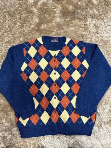 이스트 보이 EAST BOY 빅 사이즈 15호 아가일 니트