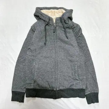 UNIQLO 그레이 플리스 안감 후드 부착 후드티