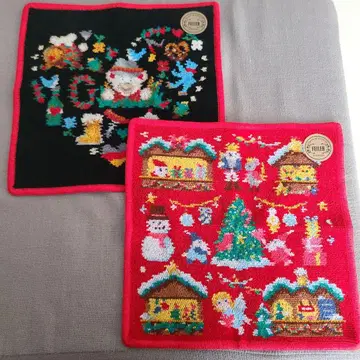 페일러 크리스마스 타월 손수건 2개 세트