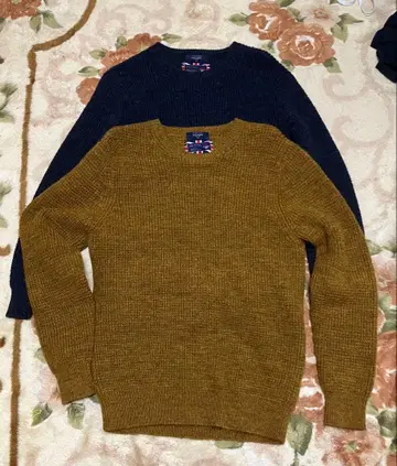 백 넘버 니트 2개 세트