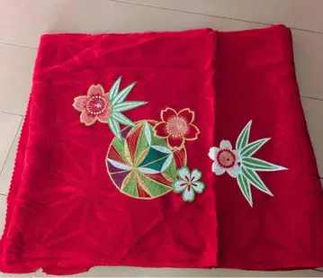 순수 실크 오비 장식 천