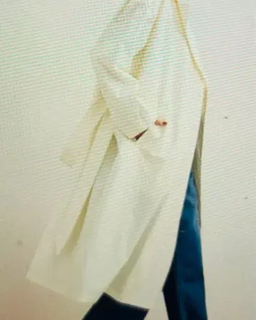 아이보리 오버 사이즈 롱 코트