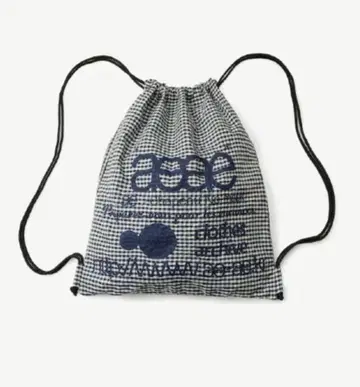 새상품 aeae 블루 체크 냅색 백팩