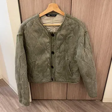 ZARA 그레이 카키 퍼퍼 자켓 XS 사이즈