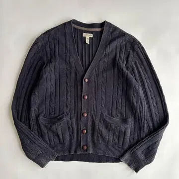 00년대~ / ST JOHN'S BAY / 코튼 가디건 / 싸개 단추