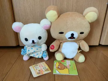 택 포함 리락쿠마 코리락쿠마 봉제 인형 2개 세트