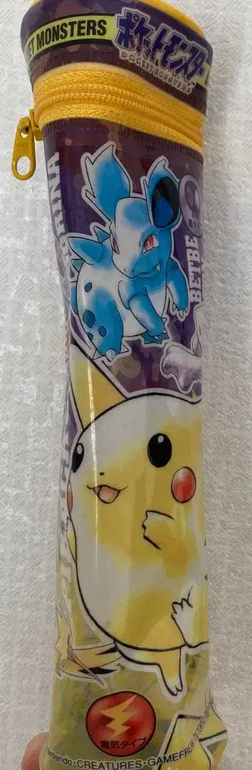 초레어 포켓몬 레트로 초기 초창기 필통 배틀엔 피카츄