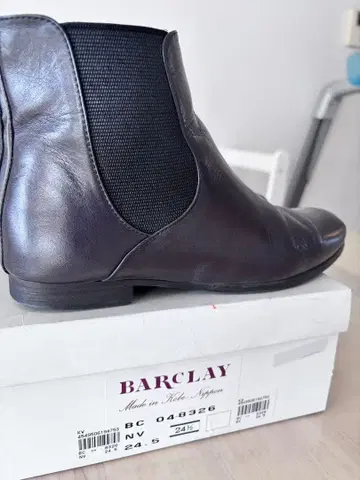 BARCLAY 첼시 부츠 블랙 24.5cm