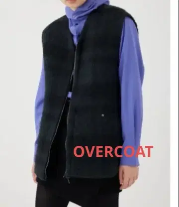 overcoat 알파카 베스트 미사용