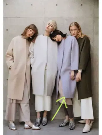 ELENDEEK 크루넥 코쿤 코트 라벤더