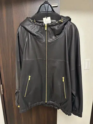 그레이스 클래스 22SS 램 가죽 라이트 블루종 양가죽 후드 집업