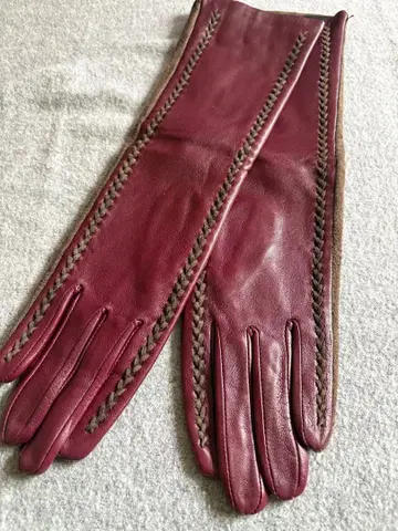 미사용 롱 그로브 와인 계열